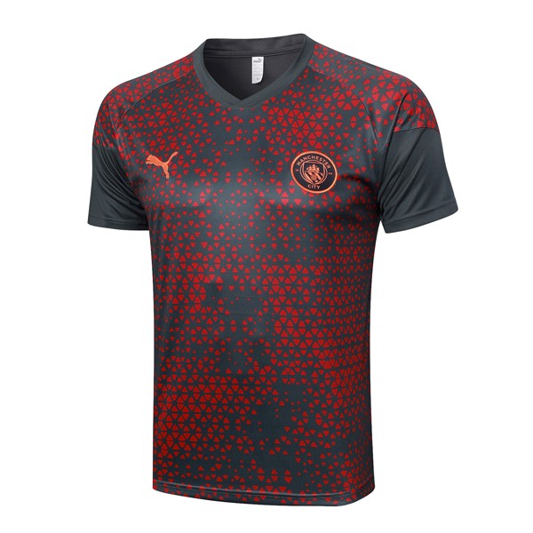 Maglia Formazione Manchester City 2024 Rosso Grigio